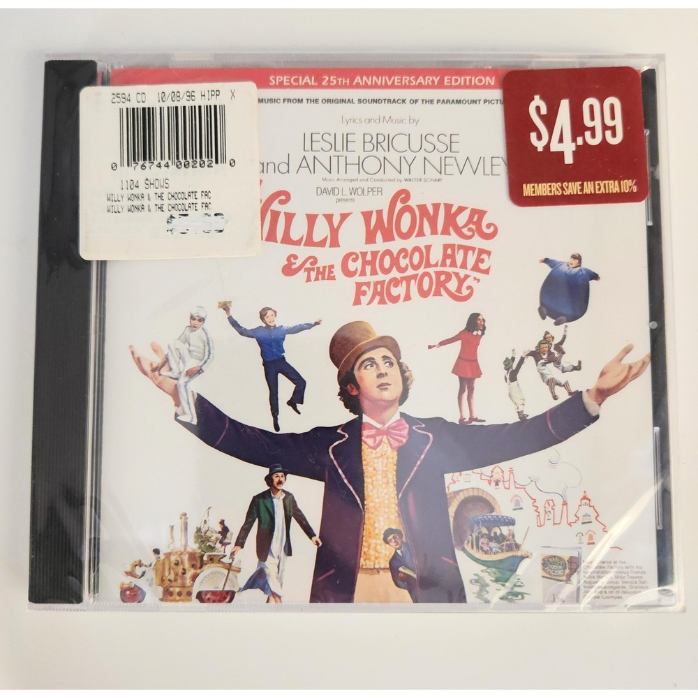 Hip-O Records CD Willy Wonka & The Chocolate Factory Soundtrack 25th Anniversary